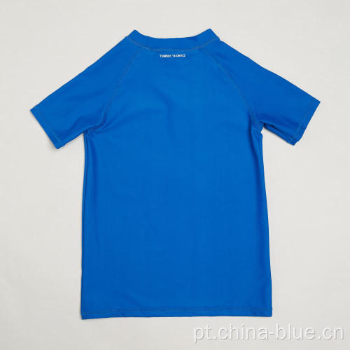 Camiseta UV de verão de malha de garoto